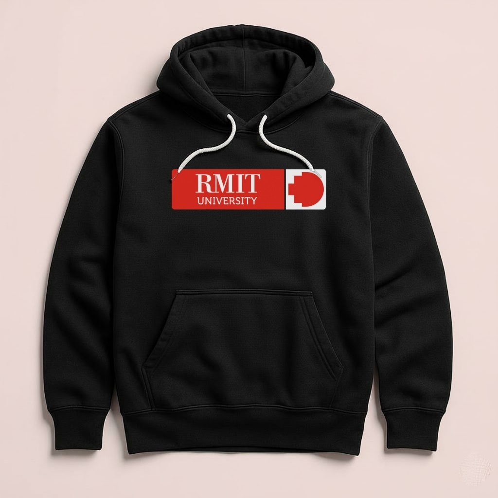 Hoodie RMIT University Australia Unisex Sweater Fleece Hoodie Black Hitam Cloth