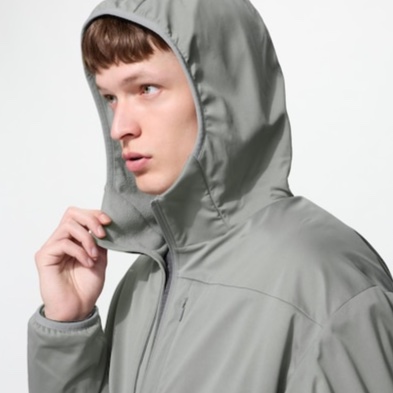 Uniqlo Windproof Fleece Full-Zip Hoodie