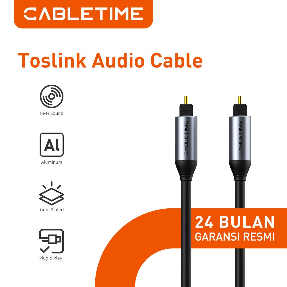 CABLETIME Kabel Toslink Optical SPDIF Audio Digital Optik TV Soundbar
