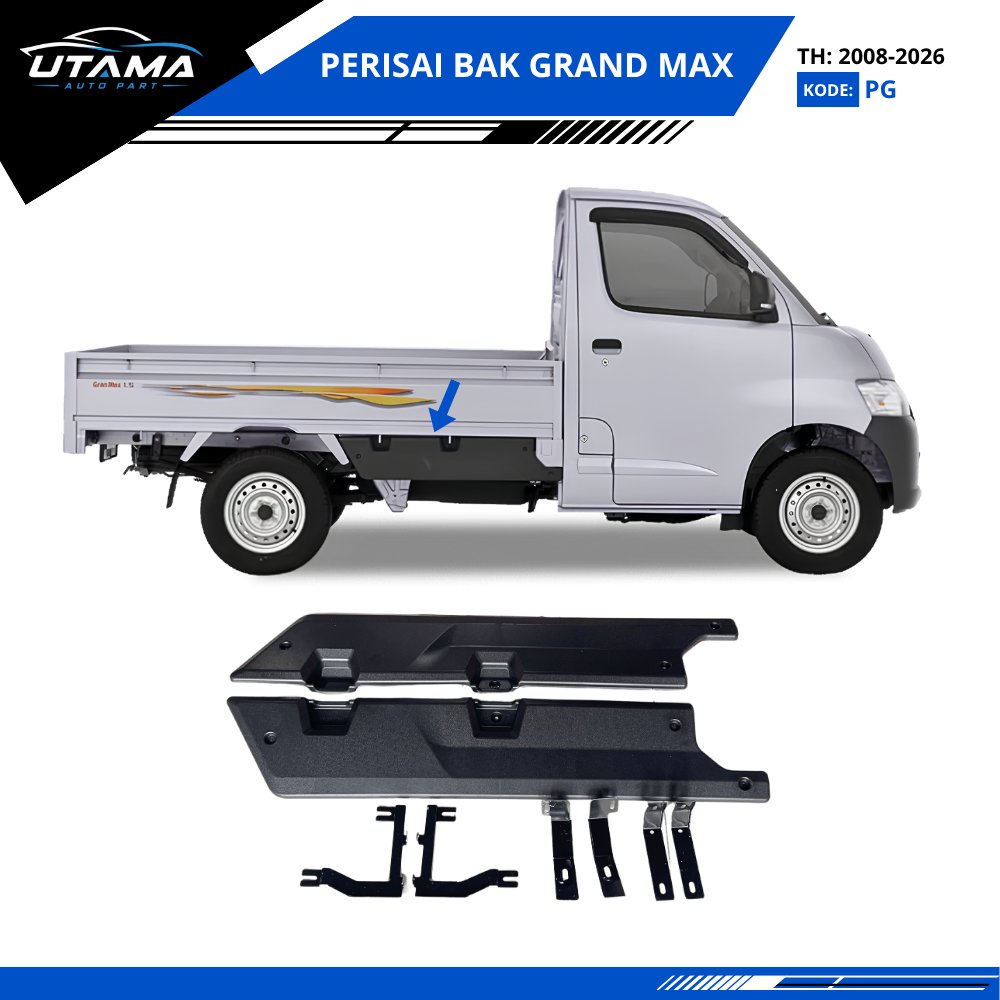 Perisai Bak Daihatsu Gran Max Pick Up Pengaman Bak Samping Grandmax