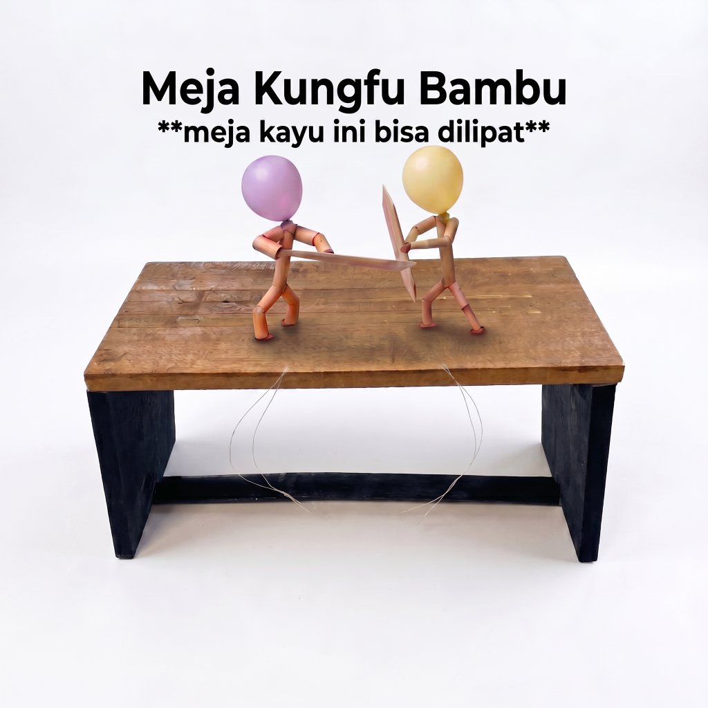 Set 2 Pemain Mainan Kungfu Bambu Anti Bosan, Mainan seru anak & dewasa