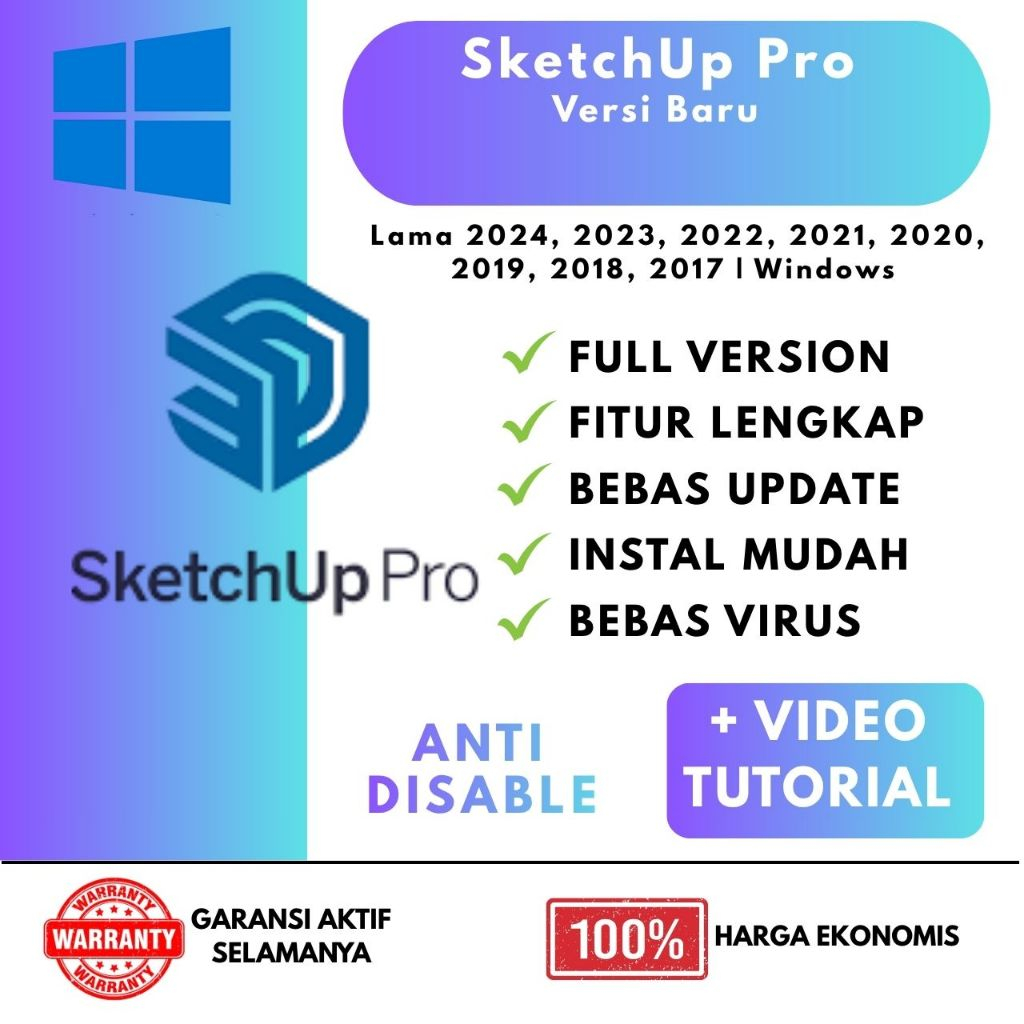 Sketchup Pro 2026 + Vray + Enscape Full Version Original Lifetime + Panduan Instalasi WIN