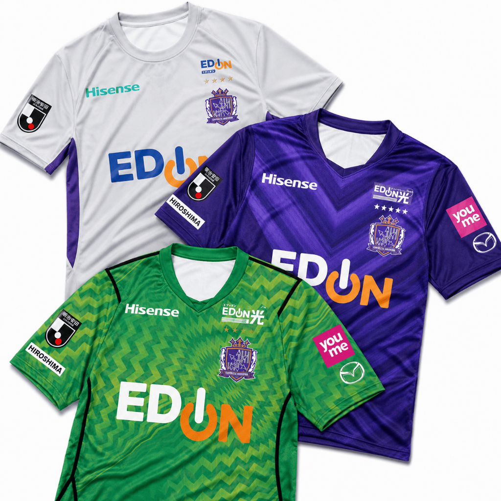 Jersey Baju Kaos Printing Sanfrecce Hiroshima Home Away Third 2026 2027