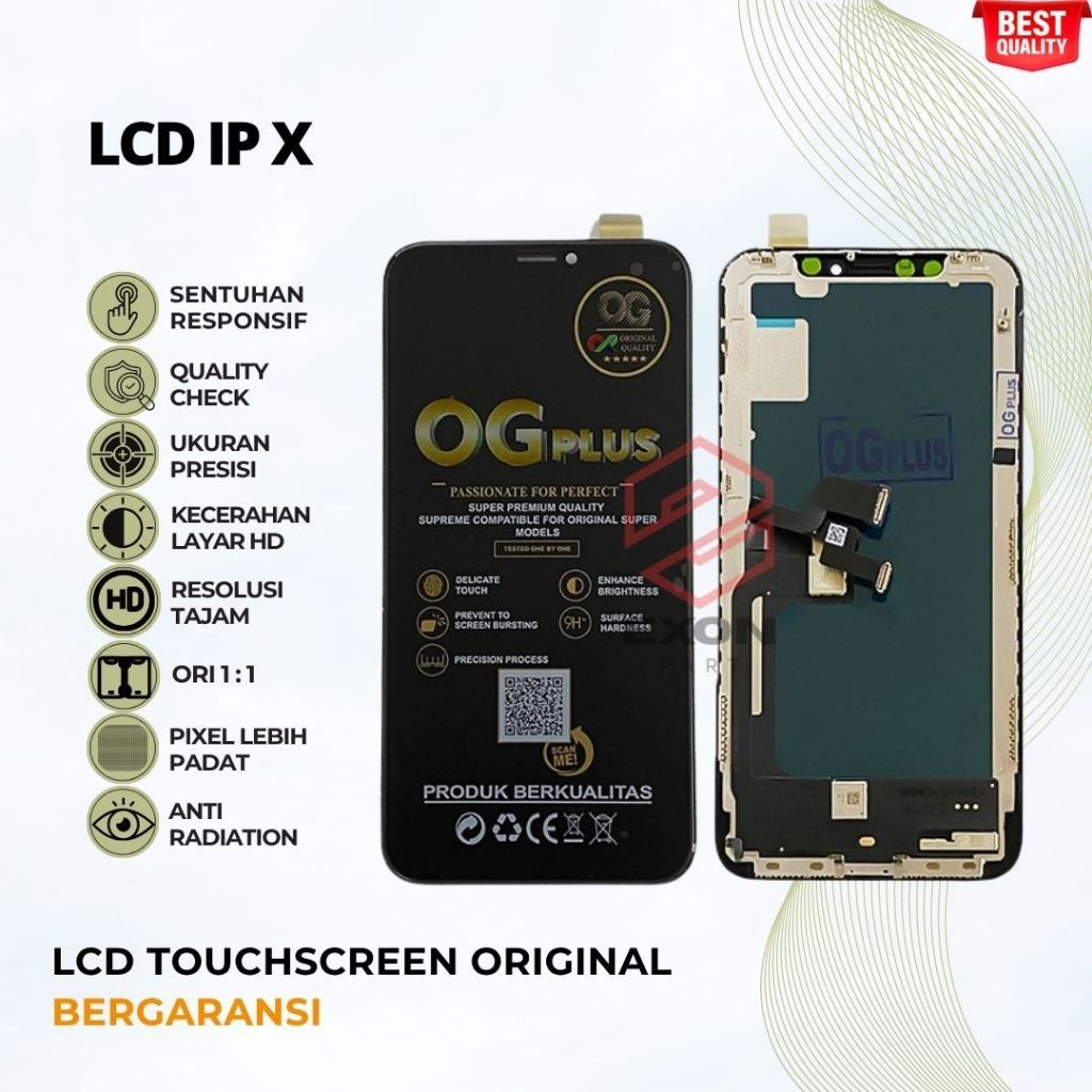 LCD IPHONE X / LCD IPHONE 10 / LCD TOUCHSCREEN X FULLSET IP 10 BIASA / DISPLAY DAN LAYAR SENTUH