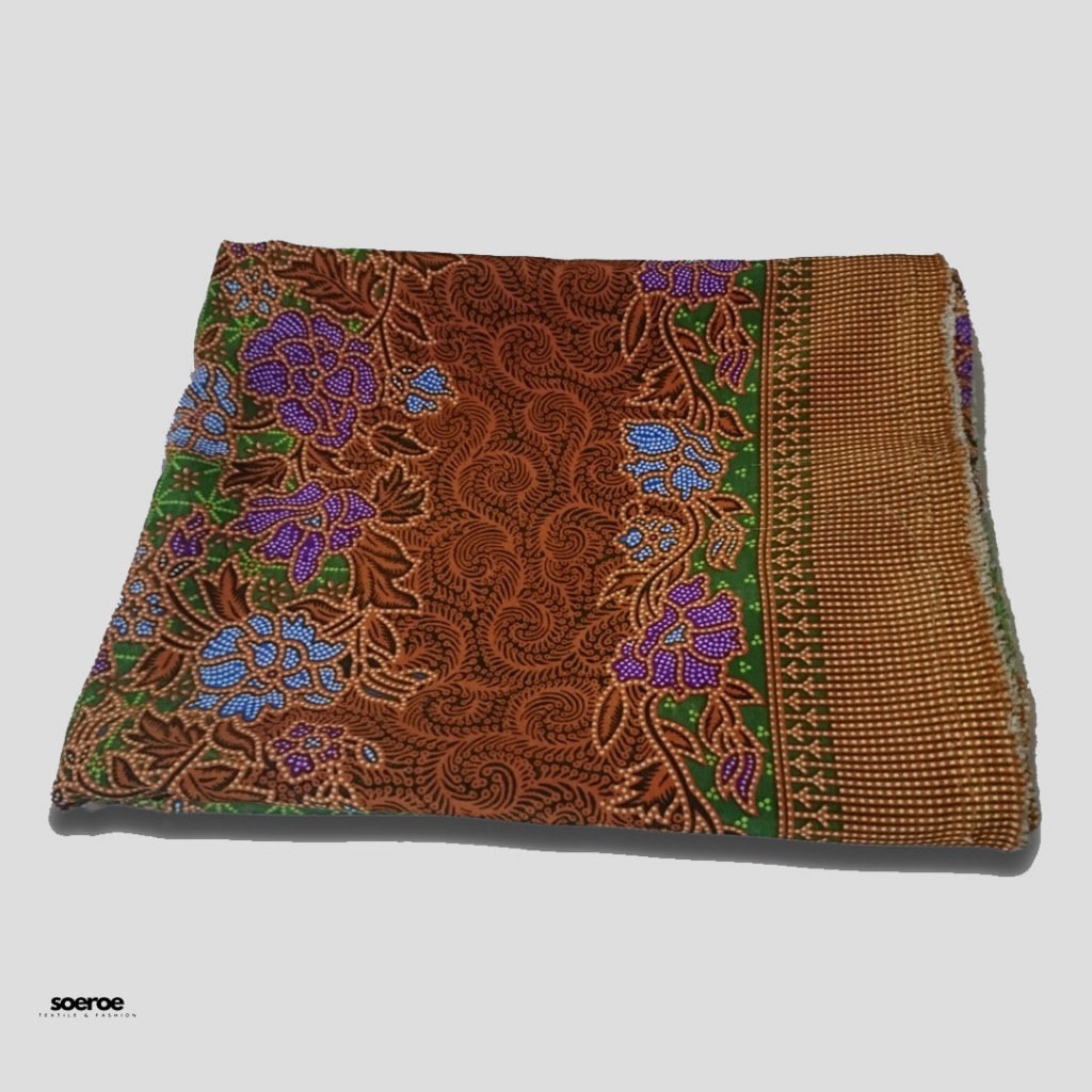 Kain Batik Sanwos Meteran Seragam Muslimat Nu Terbaru Hijau Tua