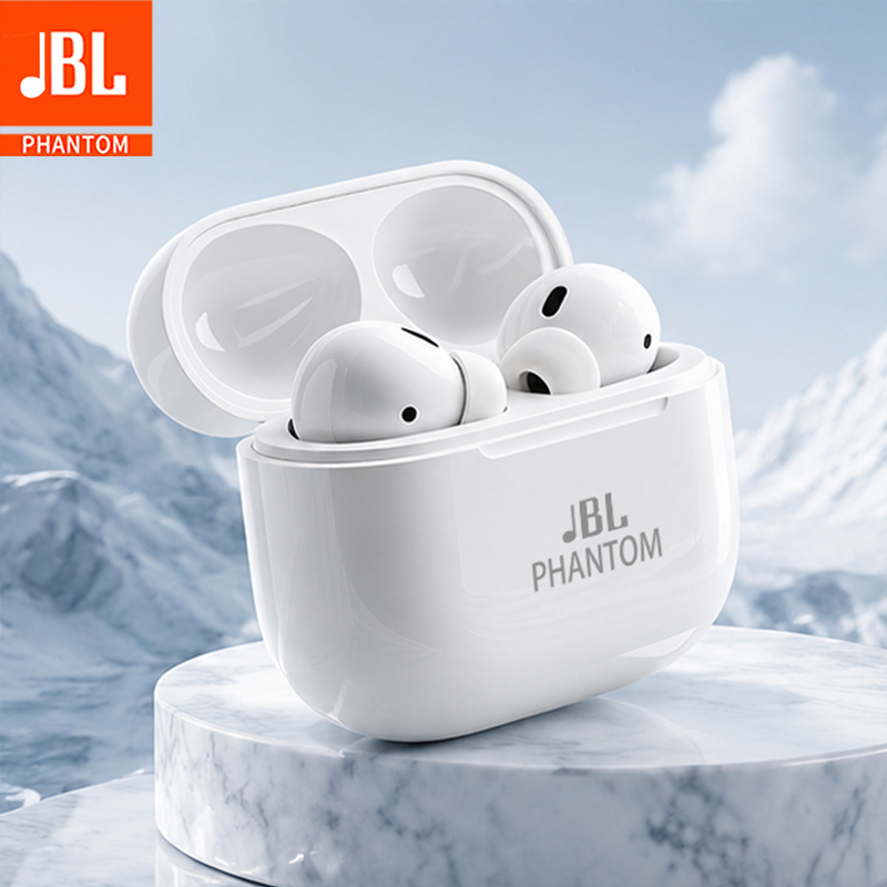 JBL Phantom TWS Earphone Bluetooth Bass 9D HiFi Stereo Earphone Nirkabel Tahan Air Earphone Bluetoot