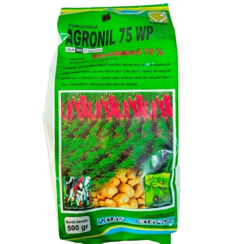AGRONIL 75 WP 500 gram Fungisida untuk tanaman cabai dan kentang