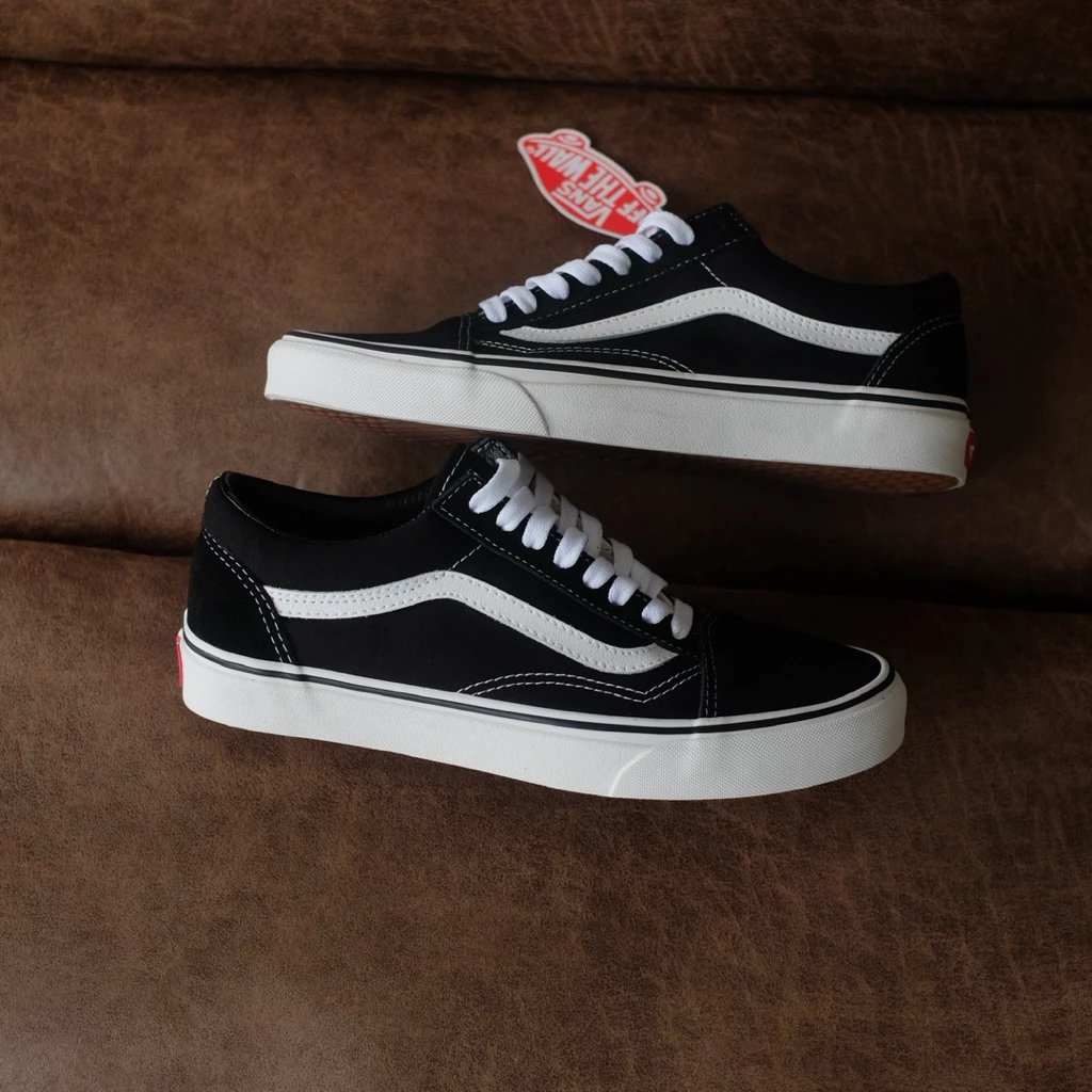Sepatu Vans Old Skool Black White Premium Size 39_43