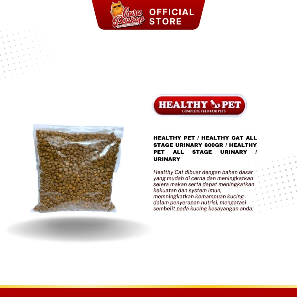 Healthy Pet / Healthy Cat All Stage Urinary 800gr / Healthy Pet All Stage Urinary / Urinary