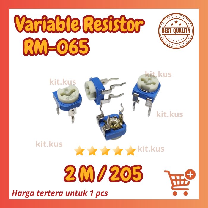 2M Ohm Trimpot Variable Resistor 205  RM065 2M 2m Ohm 205
