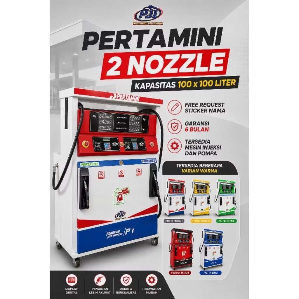 POM MINI - Pertamini Digital 2 Nozzle 100 X 100 Liter (Produk PJI )