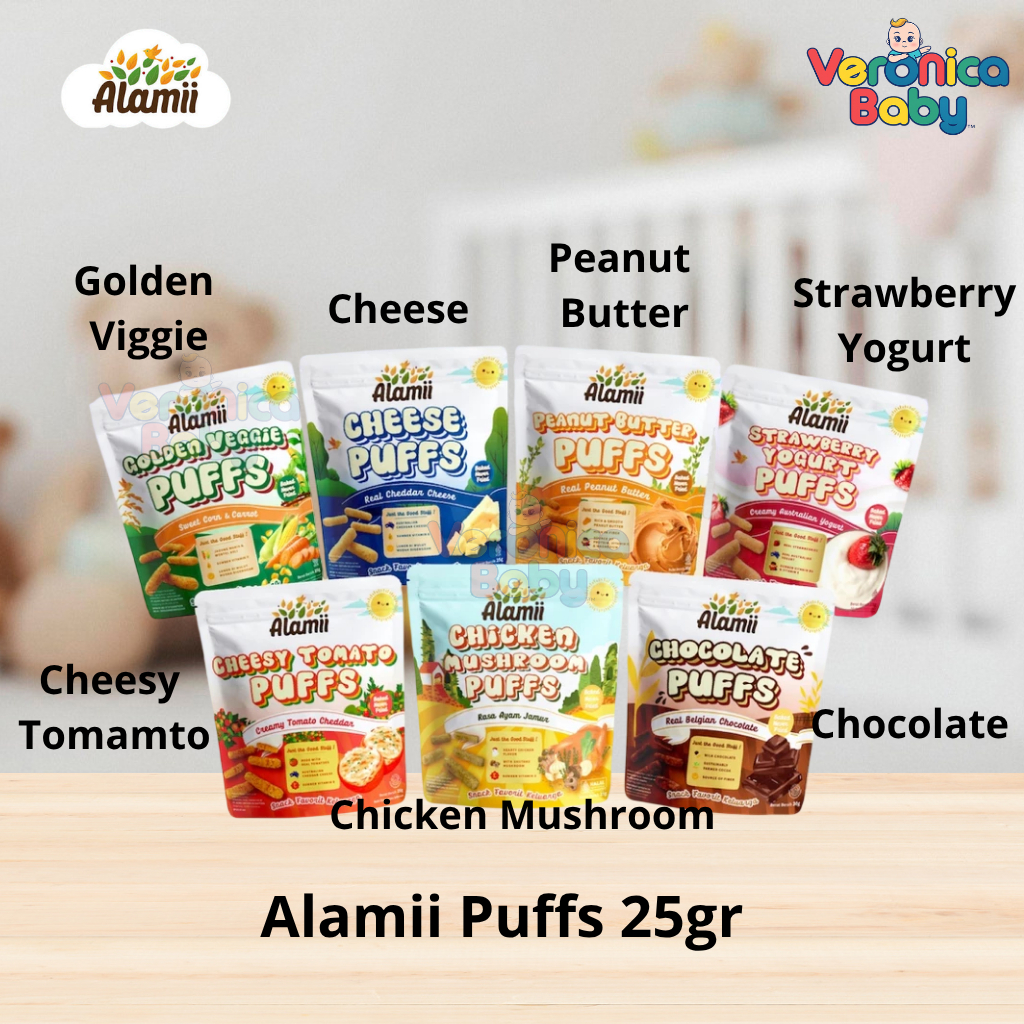 Alamii Puffsn Snack Anak / Cemilan Bayi / Cemilan Anak Cemilan Biskuit Bayi No MSG