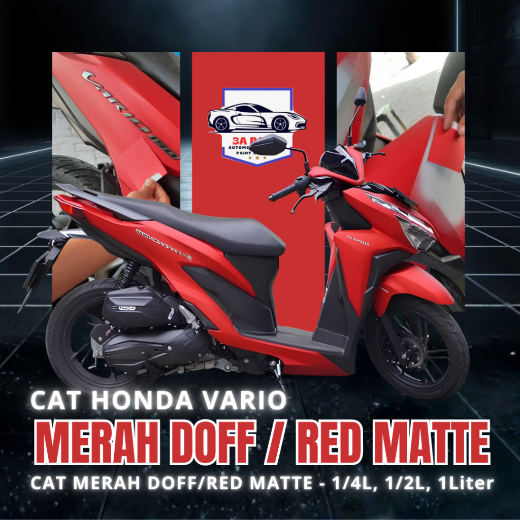 Cat PU merah doff/Red Matt