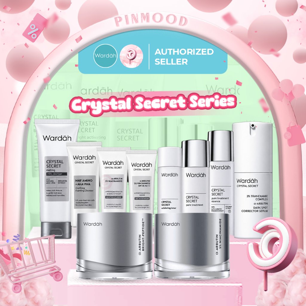 WARDAH - CRYSTAL SECRET SERIES - Bright Activating Day Cream | Night Cream | Dark Spot & Brightening