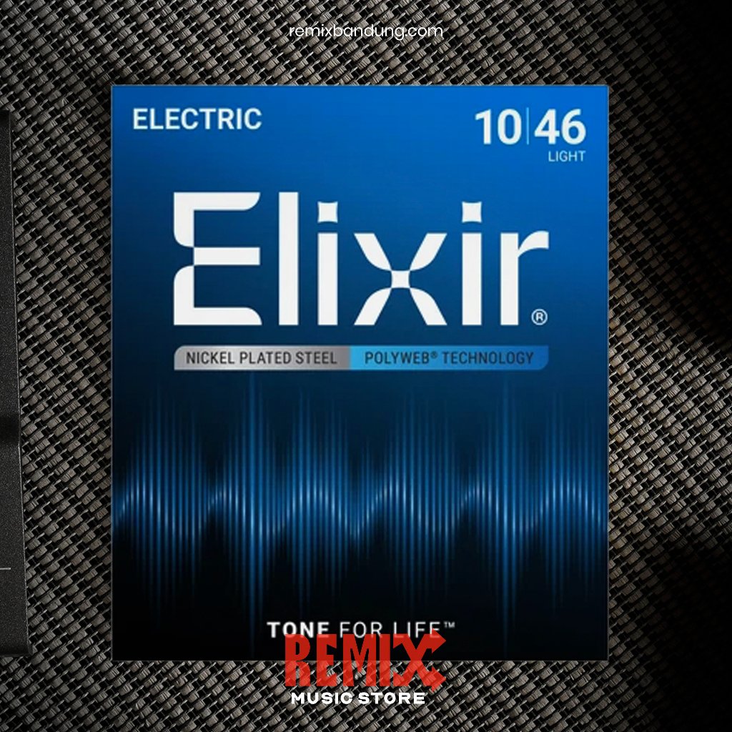 Elixir 12050 Polyweb Coated 10 - 46 Electric Guitar String Original - Senar Gitar Elektrik Elixir Po