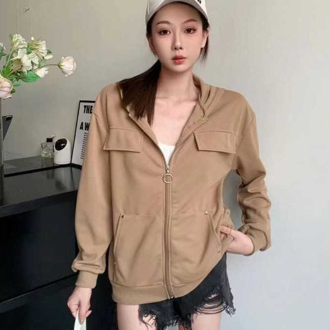 ANALOG.RTW - 7203# JAKET WANITA / JAKET KEKINIAN / KOREAN STYLE / JAKET HOODIE - KENZI