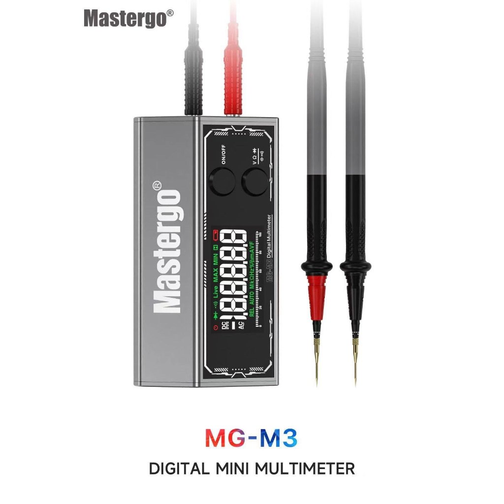 Mastergo MG-M3 Digital Mini Multimeter Original - Multitester Saku Presisi