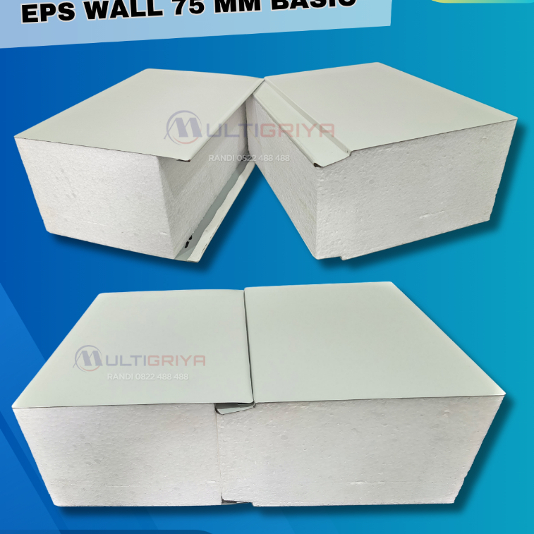 Sandwich Panel EPS || Tebal 75 mm || Skin Basic || Multigriya Sanwich Panel EPS Dinding dan Plafond
