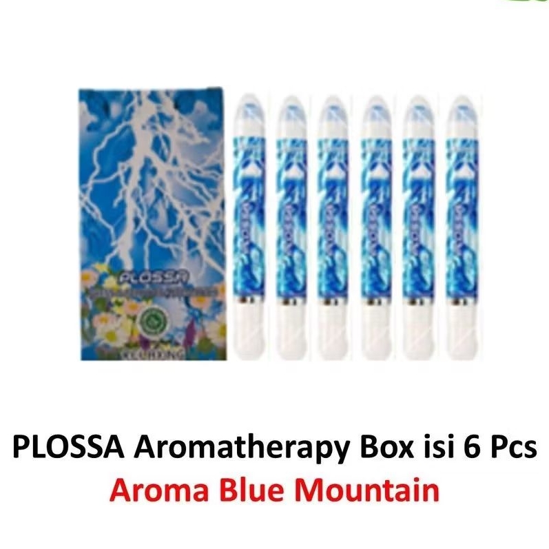 1 BOX PLOSSA BLUE MOUNTAIN RELAXING 10ML ISI 6 PC / PLOSSA BIRU 10 ML PER BOK ISI 6 PCS