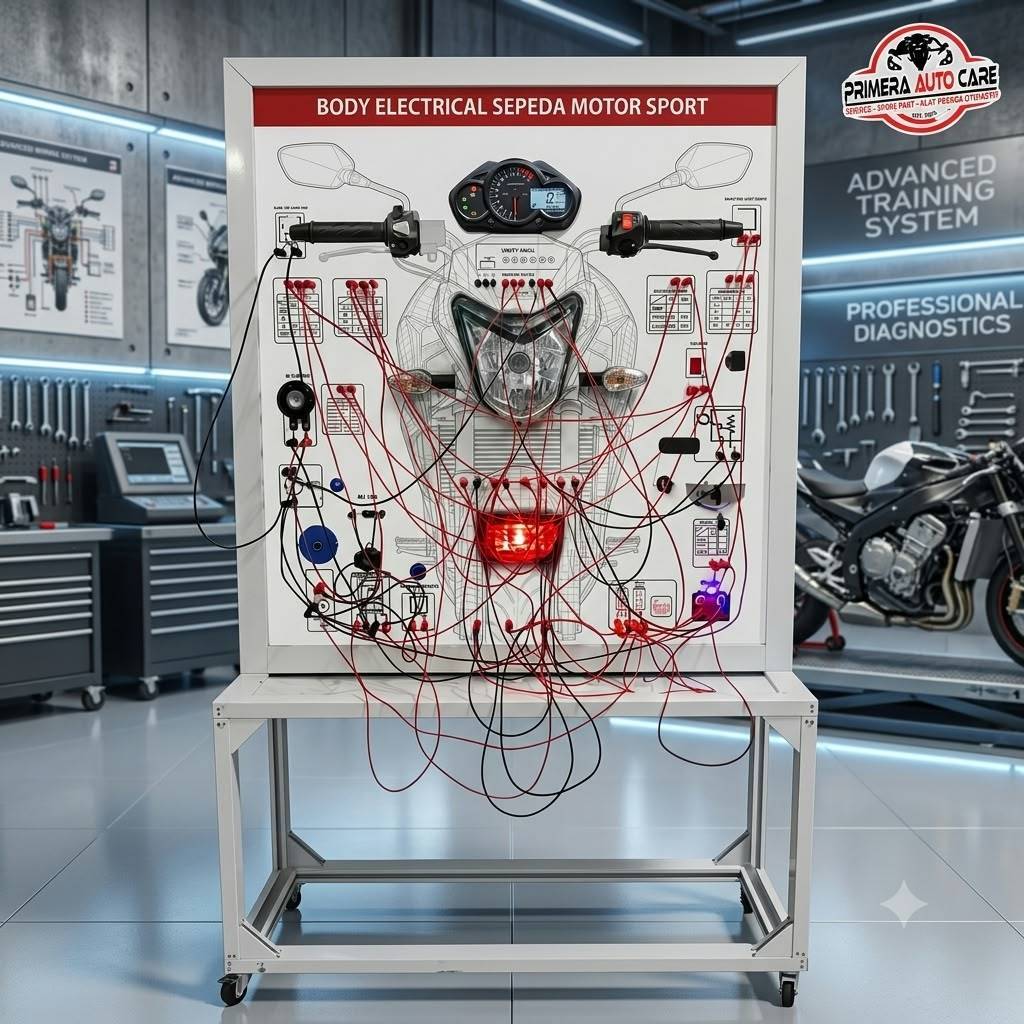 Trainer Kelistrikan Sistem Beban Sepeda Motor Sport