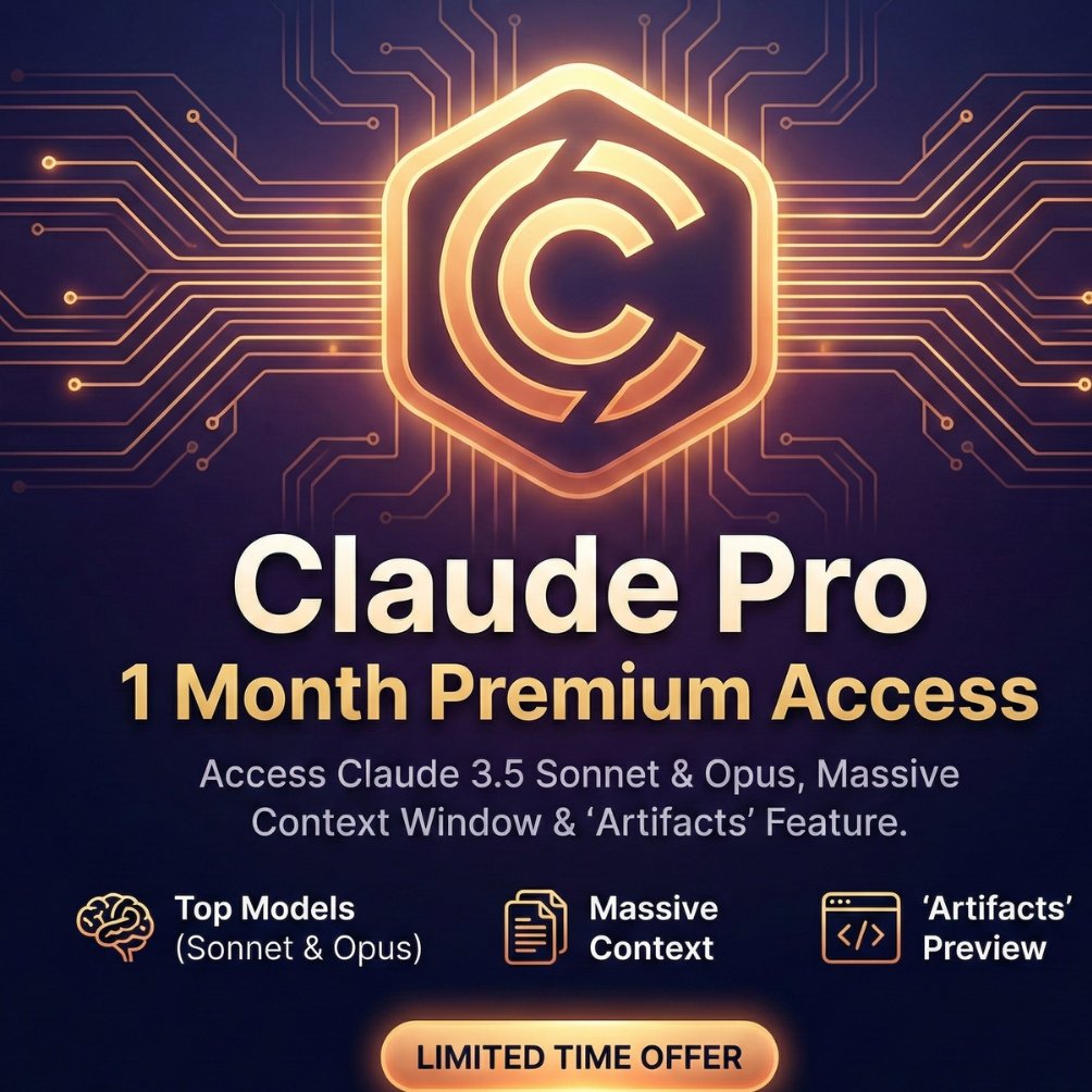 Jasa Upgrade / Pembayaran Claude AI Pro PRIVATE 1 BULAN