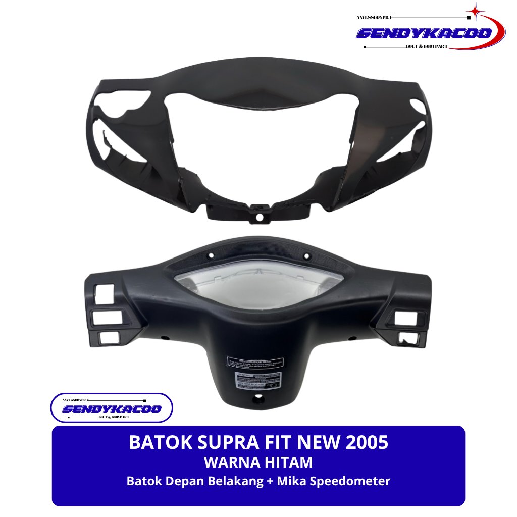 Batok Supra fit new Hitam 2006 Batok depan Supra fit new warna Hitam Mika KM fit new