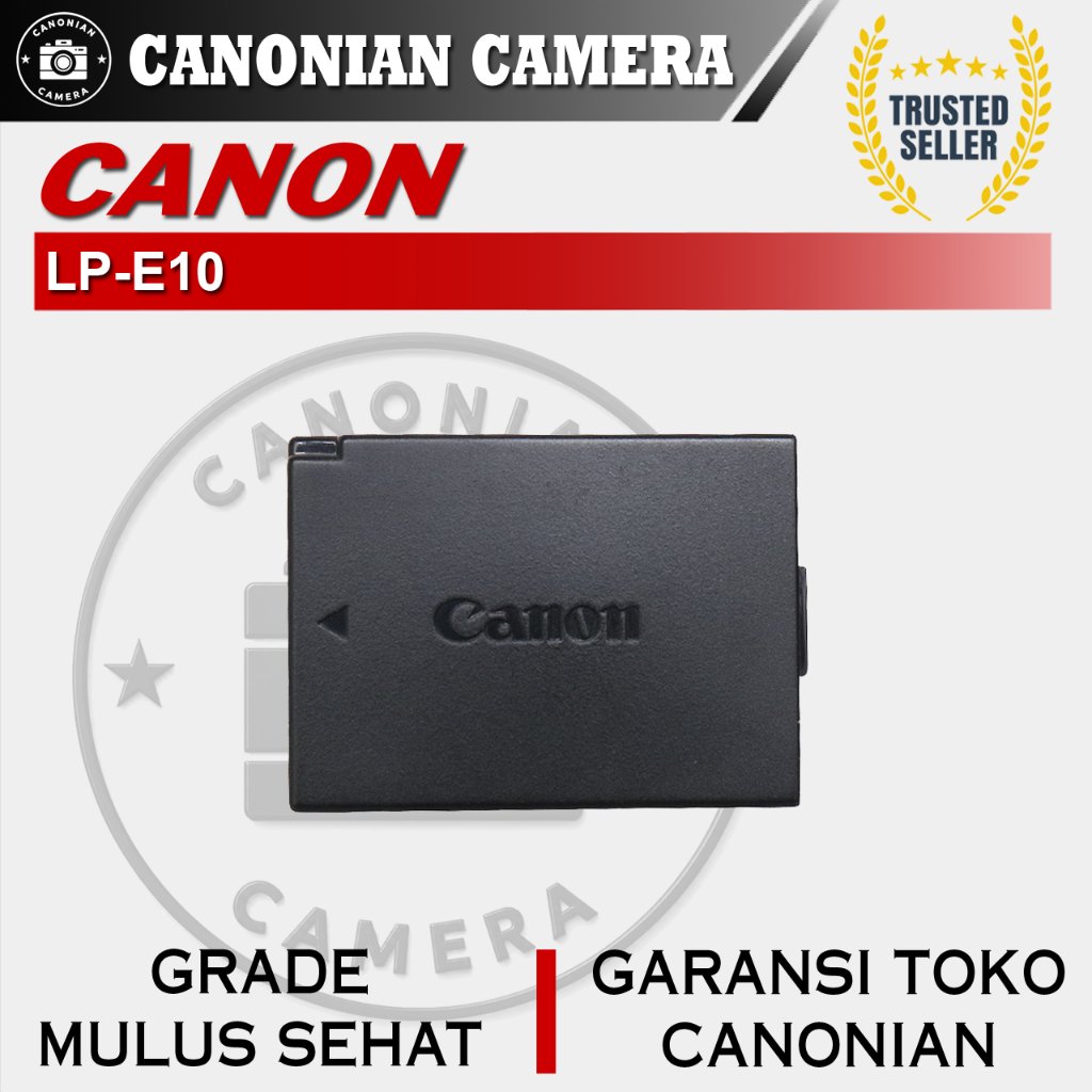 Original Battery Baterai Canon LP-E10 Second For Canon 1100D / 1200D / 1300D / 3000D / 4000D DLL