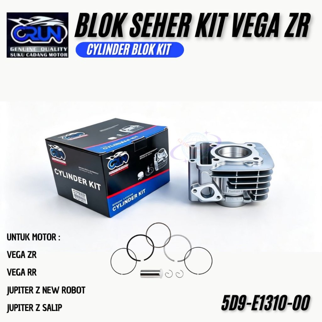 Crun Cylinder Blok Seher Kit 5D9-E1310-00 Yamaha Vega ZR / Jupiter Z New Robot / Vega RR