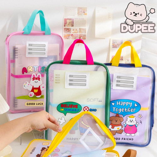 DUPEE - Map Kertas Besar Anak Tas Kertas Ulangan Tas Simpan Kertas Tas File Organizer Map Tas Dokume