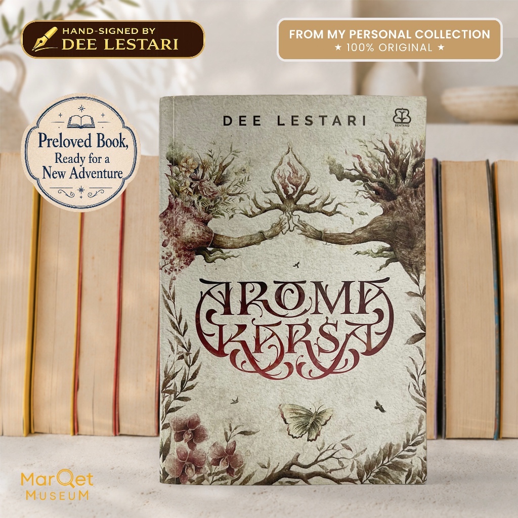 Aroma Karsa - Dee Lestari (Cetakan Pertama Bertanda Tangan Asli Penulis) Novel Fantasi Preloved Orig