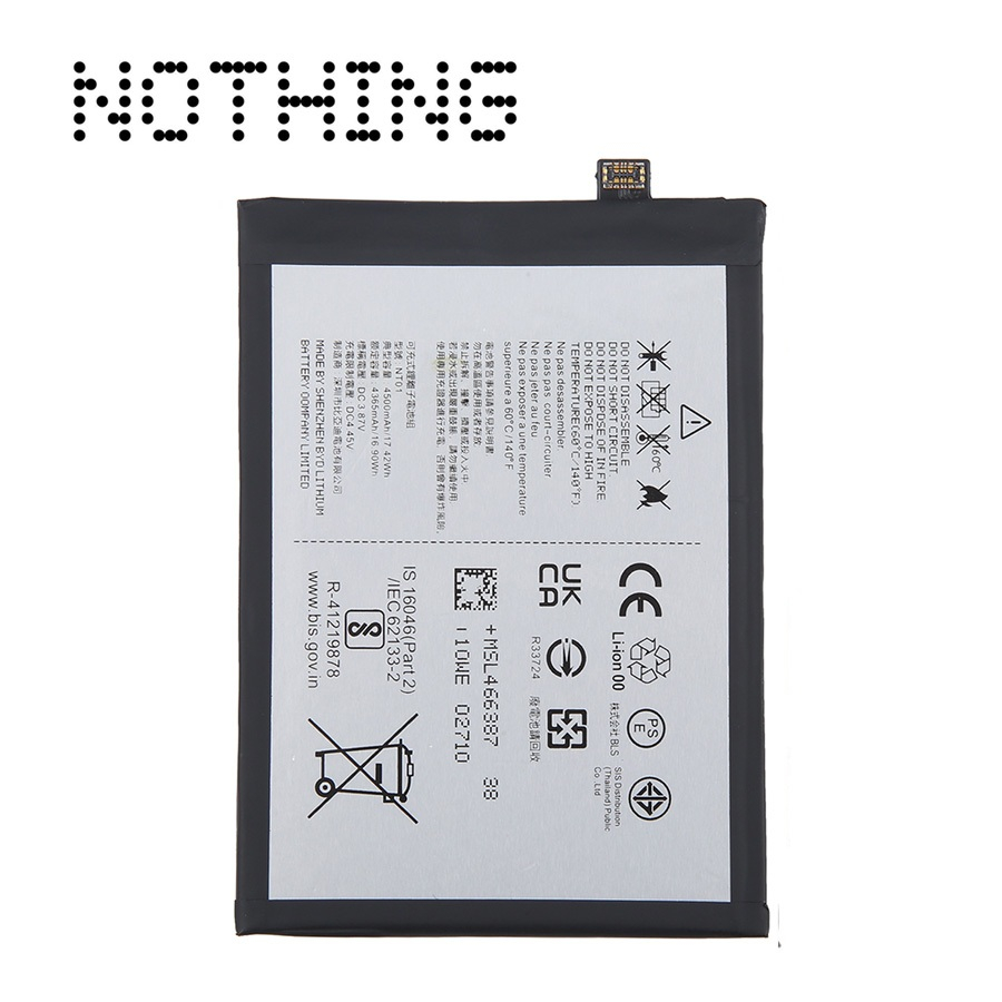 Baterai Nothing Phone 1 | NT01 4500mAh 3.87v | Garansi 6 Bulan