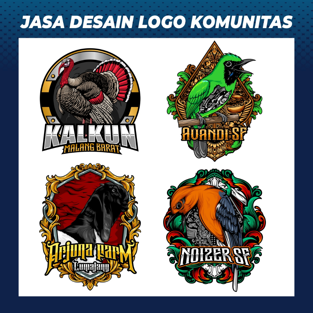 DESAIN LOGO  JASA PEMBUATAN LOGO | JASA DESAIN KOMUNITAS HEWAN BURUNG