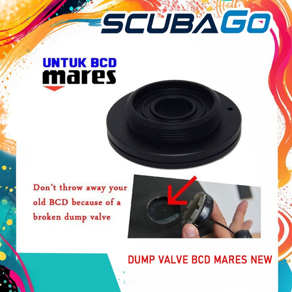 Spare Part Mares BCD Dump Valve New Version Service Kit BC Selam Scuba Diving