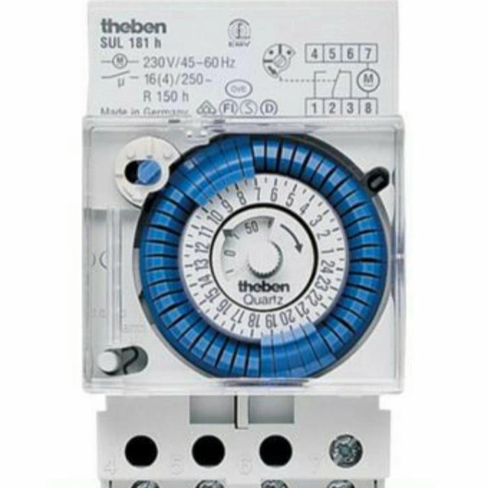 Timer Analog Theben SUL181H Switch Panel Lampu Otomatis