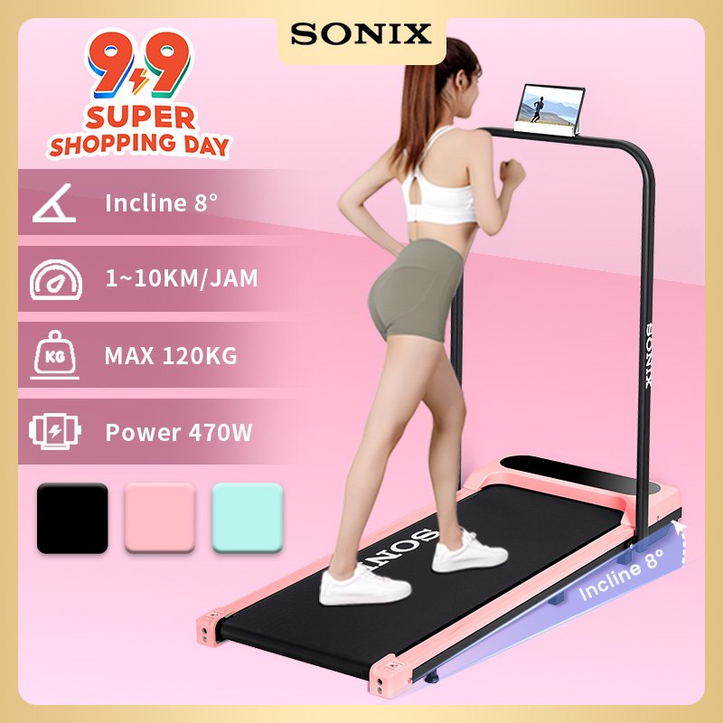 Sonix Incline Treadmill STR01 Running Mat Listrik Lipat Treadmill Elektrik Alat Fitness Walking Pad 
