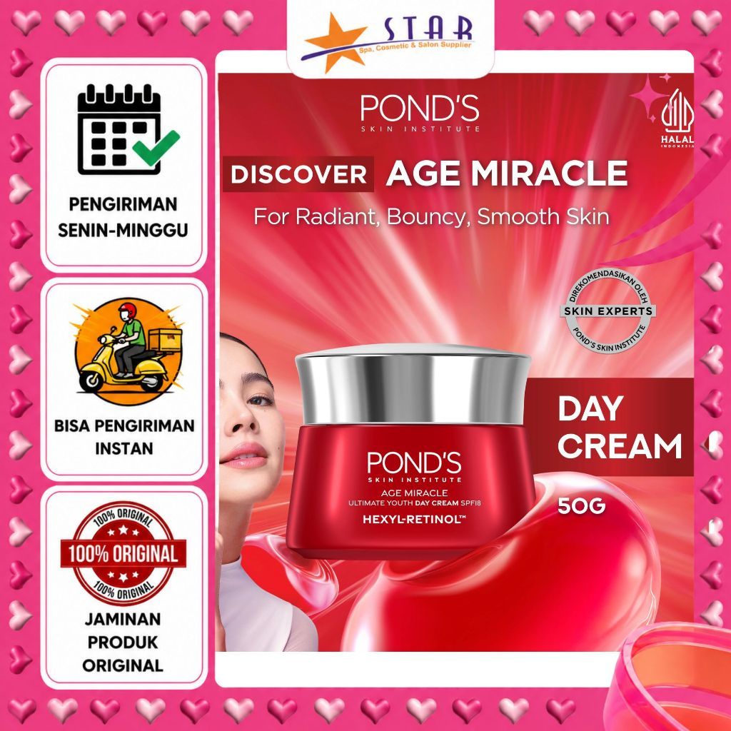 * STAR * PONDS AGE MIR FM DAY CREAM UY 50G (BESAR)