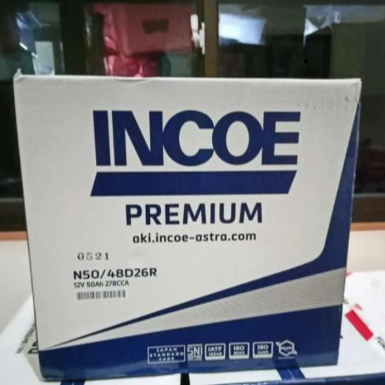 INCOE Aki Premium N50 48D26R 50Ah 12V SNI JIS Konvensional 50 Ah 12V
