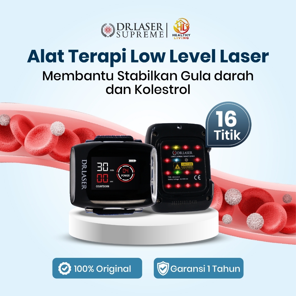 Dr Laser Supreme 16 Titik Alat Terapi Kesehatan Laser Jam Tangan Terapi Jam Laser Kesehatan Alat Ter