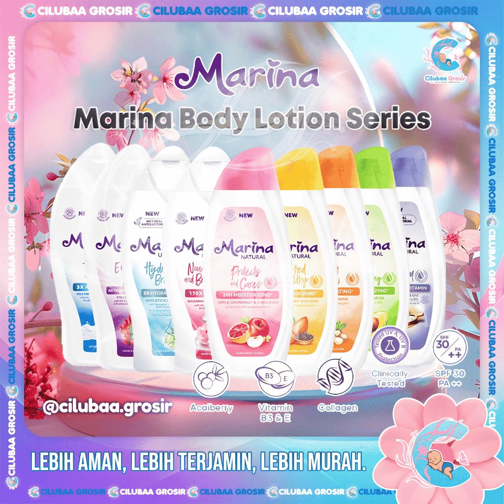 MARINA Hand & Body Lotion || Body Lotion UV White - Body Serum || Natural Hand Body Lotion