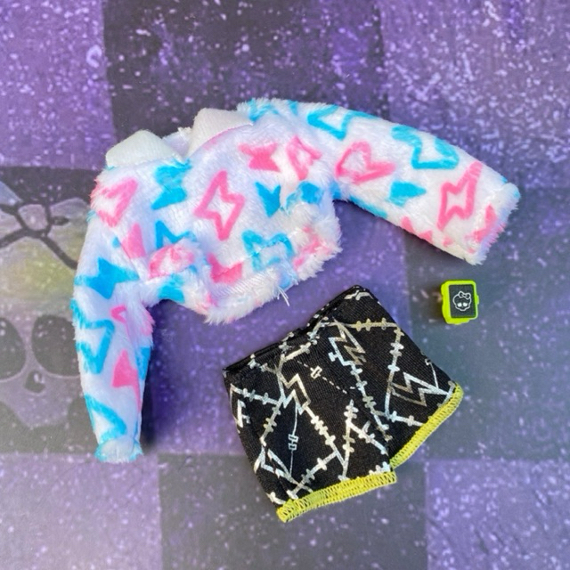 Baju Monster High MH Frankie Stein Self Scare G3