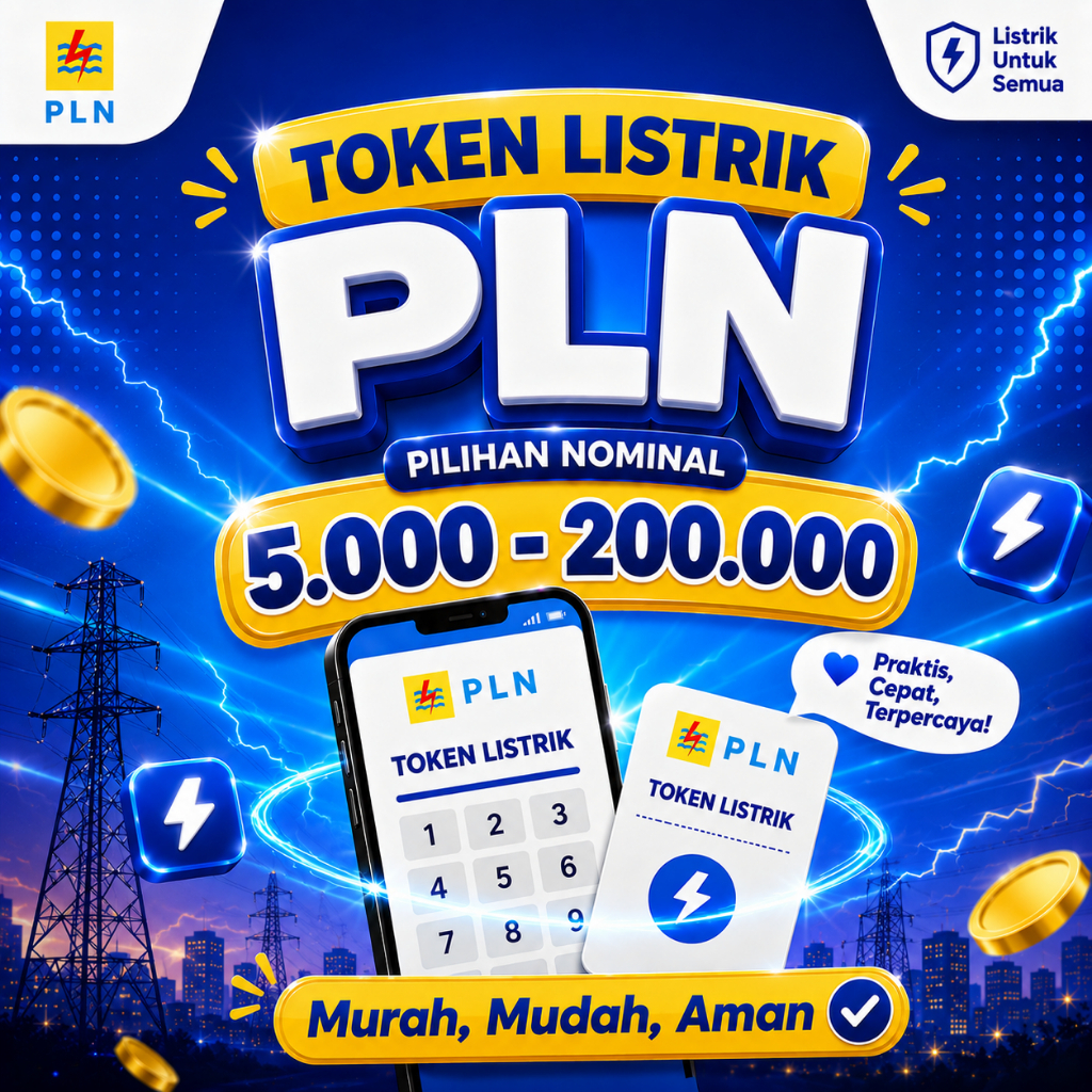 Token Listrik, Token PLN 5.000 - 200.000 Token PLN Promo