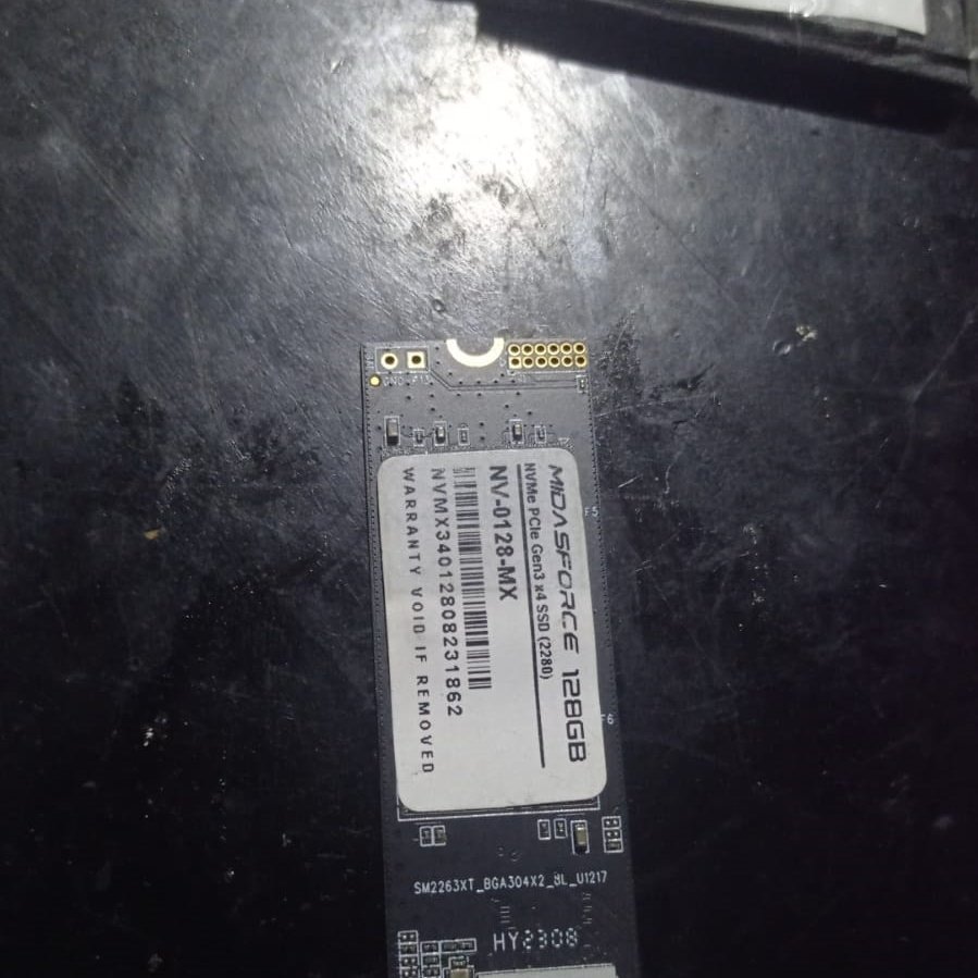 Ssd nvme 128 GB Ram Rusak