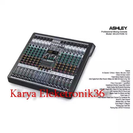 ASHLEY SELECTION12  selection 12  ORIGINAL 12 channel