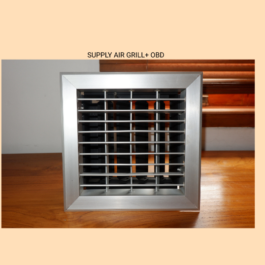 SUPPLY AIR GRILL+ OBD 200 x200mm natural