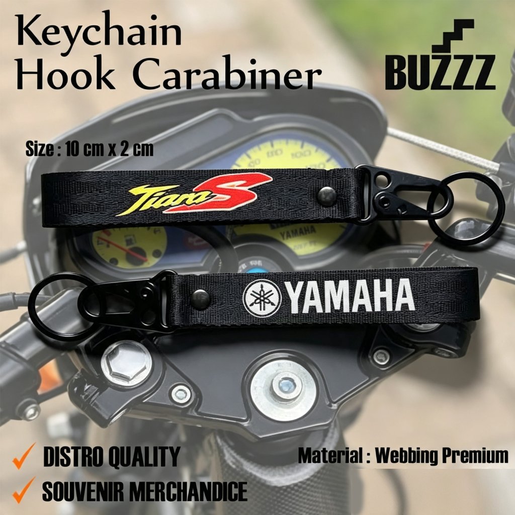 GANTUNGAN KUNCI TIARA - KEYCHAIN YAMAHA TIARA S - KARABINER  YAMAHA TIARA