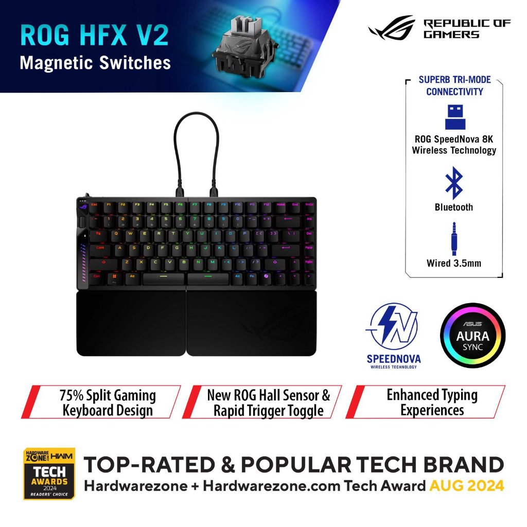 ASUS Keyboard ROG FALCATA HFX Keyboard Gaming