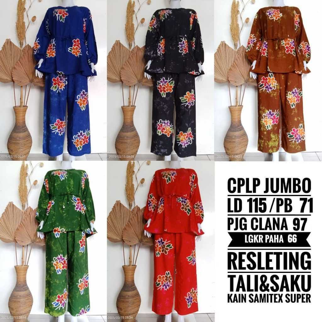 COD | SETELAN JUMBO WANITA KEKINIAN | SETELAN CPLP SERIES SUNAN | PIYAMA JUMBO WANITA | DASTER BATIK