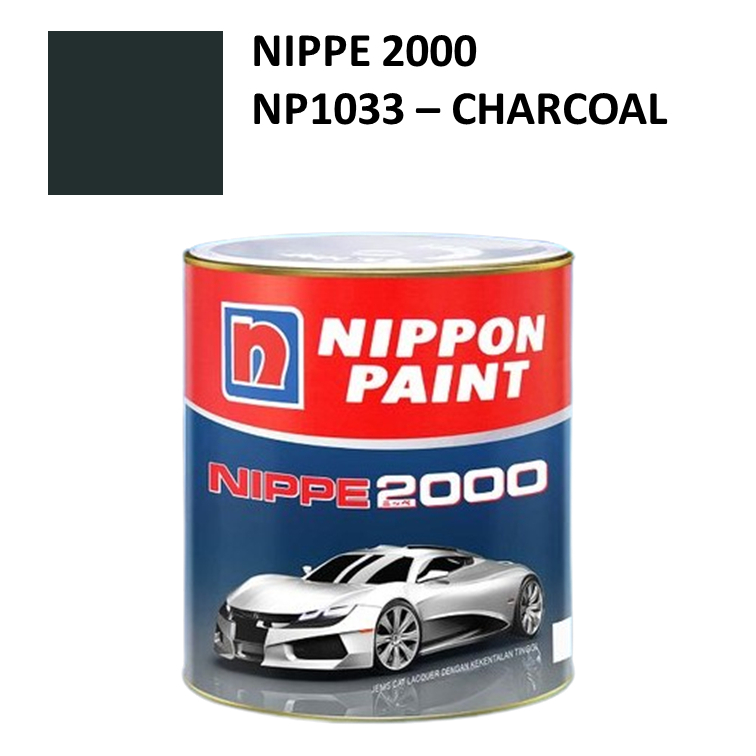 Nippon Paint - Cat Duco NC Nippe 2000 - Kode NP1033 (Charcoal) 1 Liter