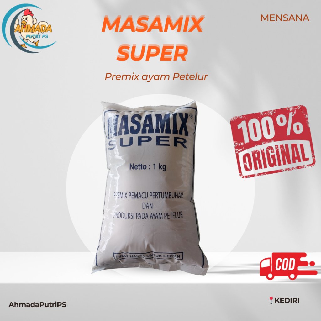 1 kg Premix Ayam Broiler Masamix Bro - Pemacu Pertumbuhan Ayam Pedaging
