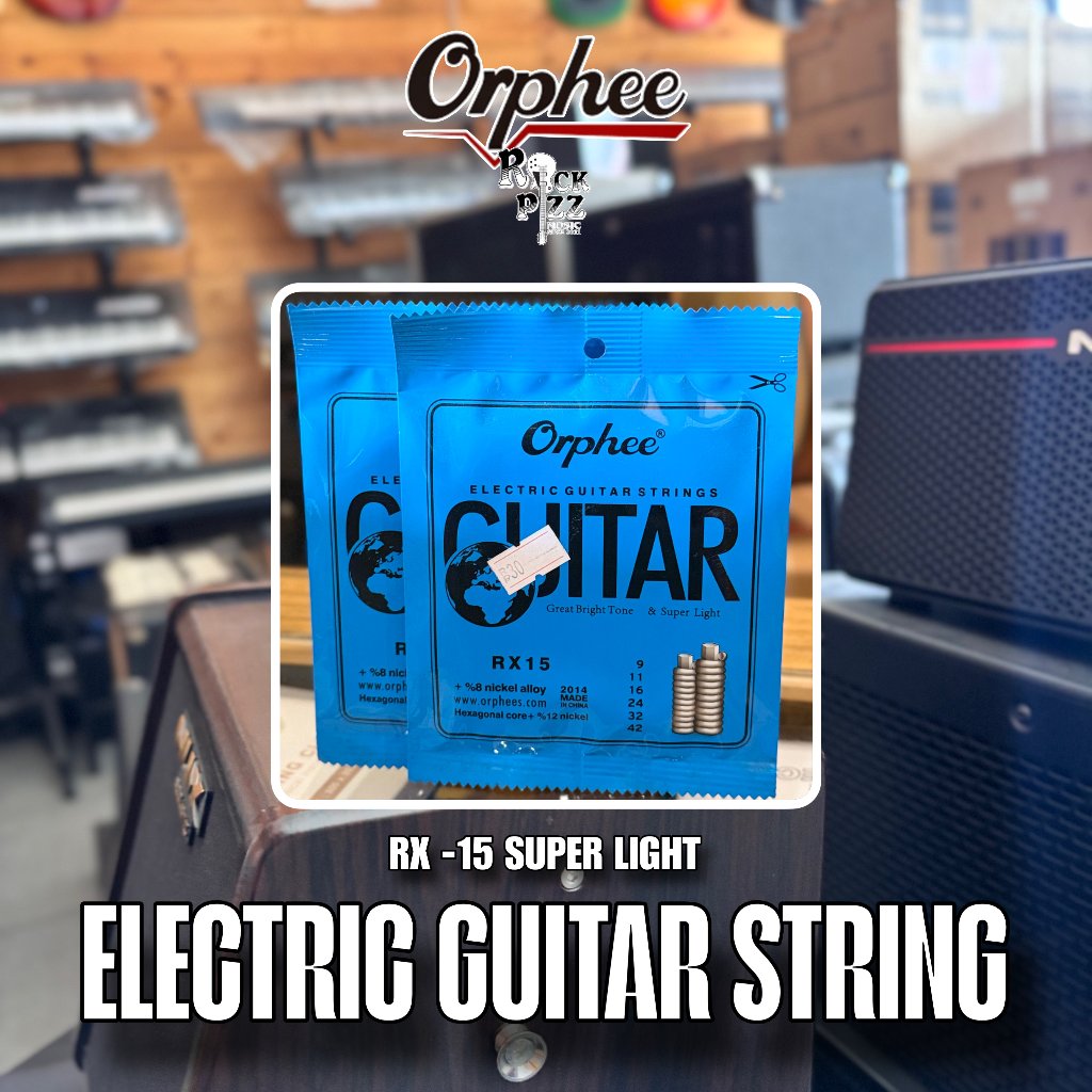SENAR GITAR ORPHEE RX15 RX 15 RX-15 9.42 SENAR ELEKTRIK